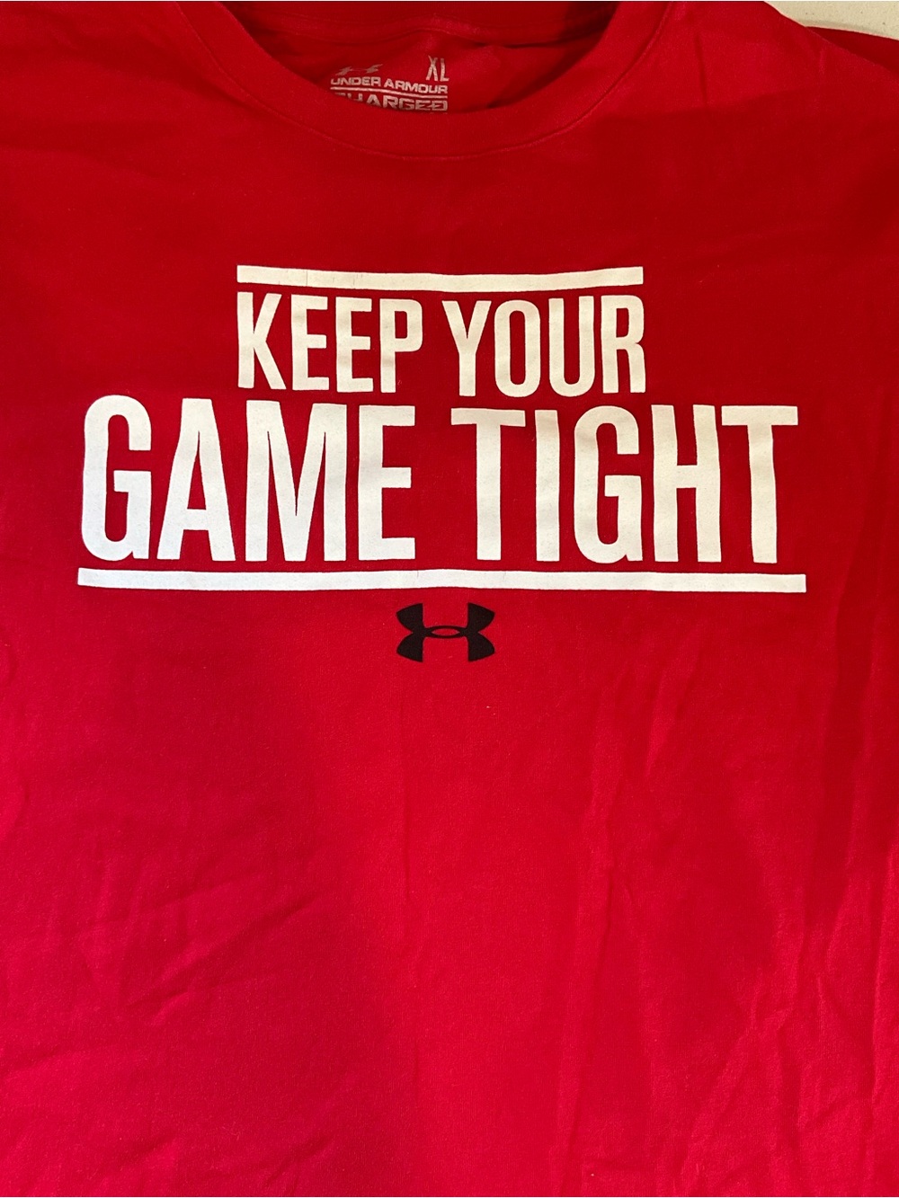 Under Armour Red Keep Your Game Tight Graphic Tee